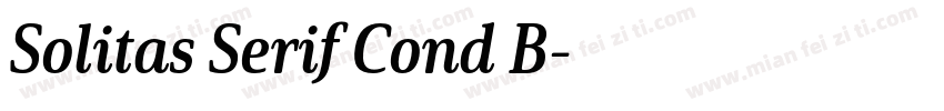 Solitas Serif Cond B字体转换